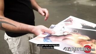 HITZEFREI Gabi Gold stuffing her pussy with a big dildo
