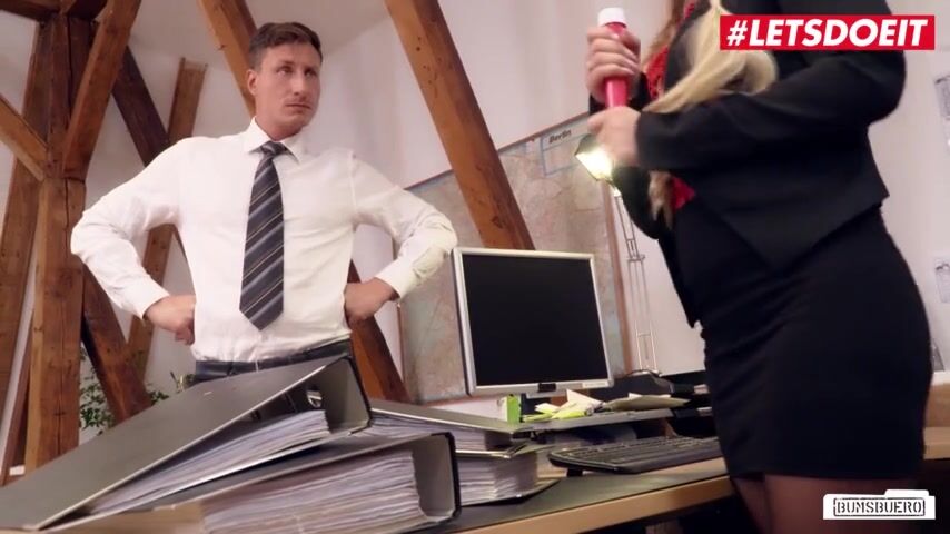 BUMSBUERO - Naughty Secretary Lena Nitro Can't Contain Her Lust For Hard Cock - LETSDOEIT