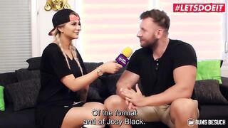 BUMSBESUCH - JOSY BLACK GERMAN PORNSTAR HAS INTERRACIAL SEX WITH AMATEUR GUY - LETSDOEIT