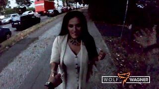 BBW SITS ON MY DICK!! PUBLIC BLOWJOB and TABLE FUCK: ASHLEY CUMSTAR - WolfWagnerCom