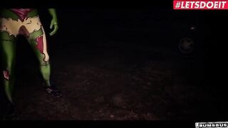 BUMSBUS - Halloween Masked Men Fuck Petite Girl Lullu Gun In The Backseat - LETSDOEIT
