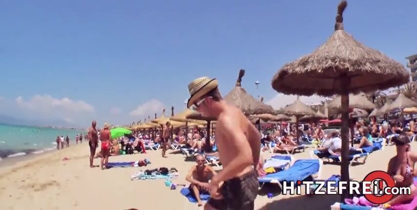 HITZEFREI Sydney Love picked up and fucked on the beach