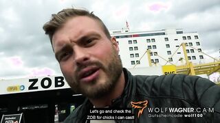 TRAIN STATION BLOWJOB! I met this Gothic MILF and I FUCKED HER FAKE TITS: SIDNEY DARK! WolfWagnerCom