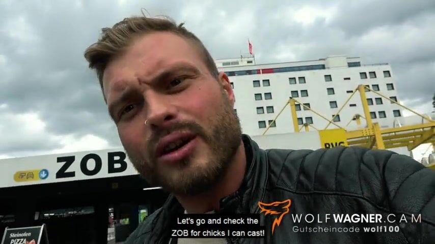 TRAIN STATION BLOWJOB! I met this Gothic MILF and I FUCKED HER FAKE TITS: SIDNEY DARK! WolfWagnerCom