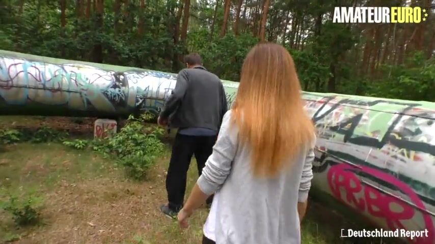 DEUTSCHLANDREPORT - GERMAN BRUNETTE LULLU GUN OUTDOOR FUCKING IN THE FOREST - AMATEUREURO