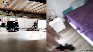 Stuck while cleaning and then just fucked!