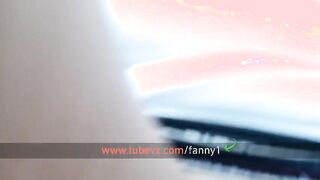 Almost caught first time - Masturbating in public parking lot until squirt - FannyXX