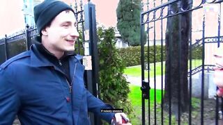 PUBLIC GERMAN THREESOME: These two guys BANG my Shaved pussy: EVA ADAMS - StevenShameDating