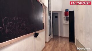 HORNYHOSTEL - SIRENA SWEET PETITE GERMAN GIRL FOLLOWS THE HOSTEL RULES