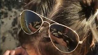 Sensual Blowjob in Public with double rainbow in background!