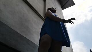 Sensational pee standing in public I absolutely have to pee I can't stop!