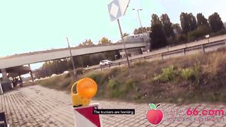 HIGHWAY fuck with curvy AnastasiaXXX! Hundreds of cars drive by! Dates66