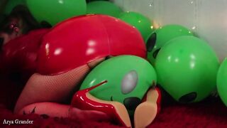 Compilation of Air Ballons Latex Fetish video