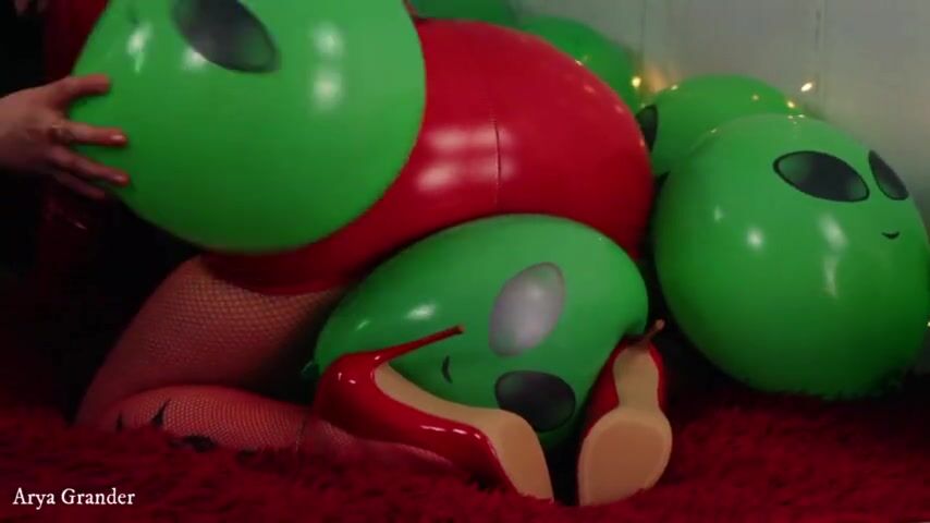 Compilation of Air Ballons Latex Fetish video