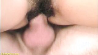 hairy ass by a big dick