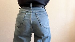 Hot ass was spanked with a belt