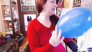 A big blue balloon gives me an orgasm over and over again wanna see how?