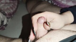 ChubbycoupleDE's Intense Massage Leads to Huge Cumshot After Precum Drips Out