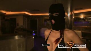 Club manager gets ambushed & milked off by a hot gangster slut! WOLF WAGNER