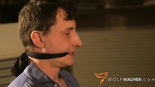 Club manager gets ambushed & milked off by a hot gangster slut! WOLF WAGNER