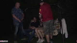 Impotent husband gives wife free to fuck and mud push! Cuckhold extreme!