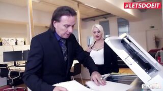 BumsBuero - Celina Davis Big Tits German Blonde Hardcore Bathroom Sex With Her Boss - LETSDOEIT