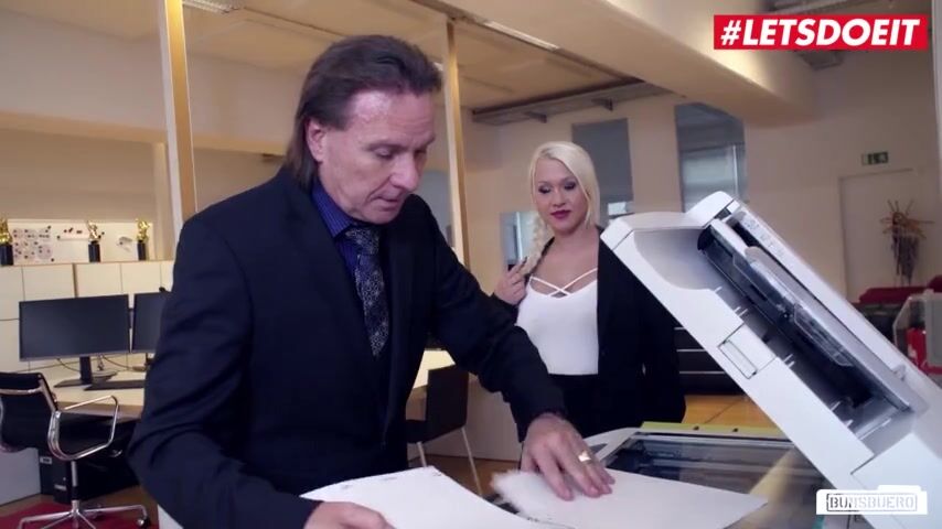 BumsBuero - Celina Davis Big Tits German Blonde Hardcore Bathroom Sex With Her Boss - LETSDOEIT