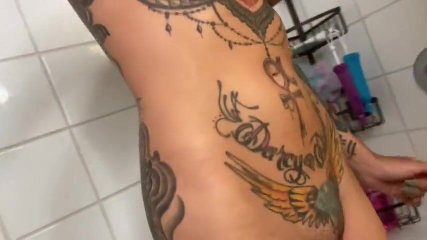 Full Body Shower Shave.. Petite Brunette, Hairy Pussy, Hairy Legs, Hairy Armpits