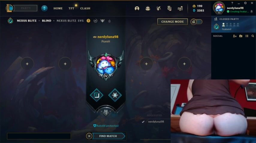 Inflatable Buttblug Challenge #2 League of Legends #16 Luna