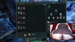I show my stretched butthole while I play League of Legends #17 Luna