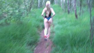 18yo slut gets fucked out in the fields and nearly got caught twice, facial
