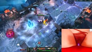 My new toy makes me cum multiple times while playing League of Legends #12 Luna