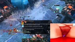 My new toy makes me cum multiple times while playing League of Legends #12 Luna