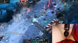 OMG! Playing with my vibrator on the highest setting! League of Legends #9 Luna