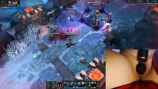 OMG! Playing with my vibrator on the highest setting! League of Legends #9 Luna