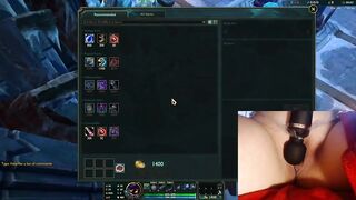 OMG! Playing with my vibrator on the highest setting! League of Legends #9 Luna