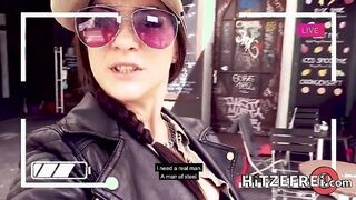 Brunette Enjoys a Real German Sausage in Hardcore Anal Scene