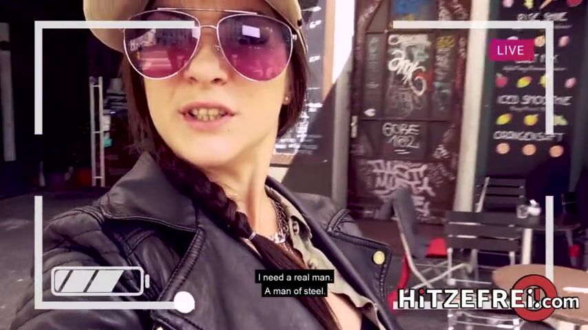 Brunette Enjoys a Real German Sausage in Hardcore Anal Scene