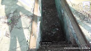 OUTDOORS! Hot load of cum for Arteya's mouth! StevenShame.dating