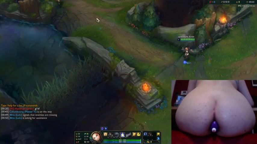 vibrating buttplug fail and feeding League of Legends #10 Luna