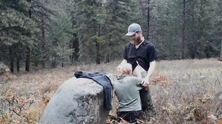Passionate Outdoor Encounter: Tattooed Beauty and Partner Explore Wilderness Desires