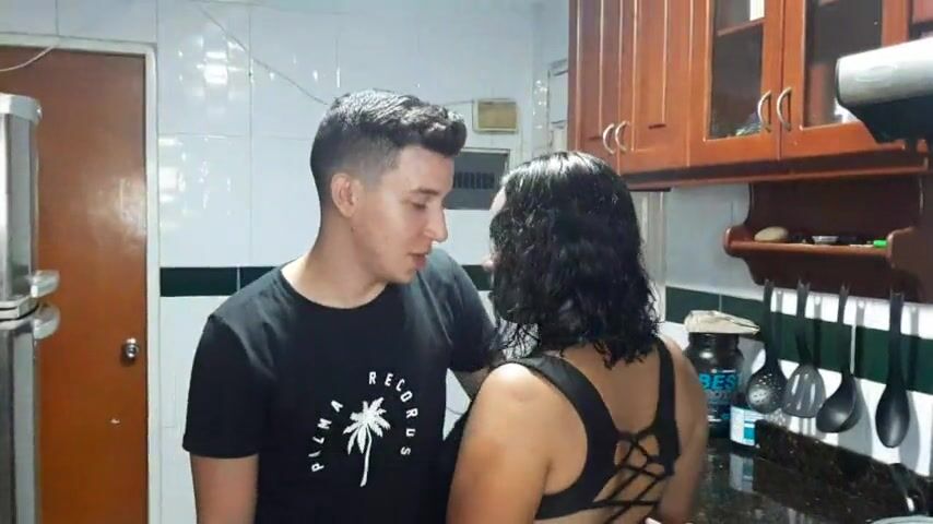 Stepmom's Kitchen Surprise: A Steamy Encounter with a Hot Latina