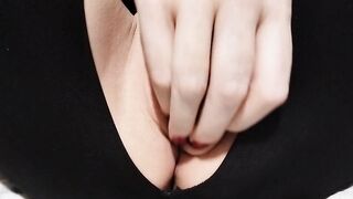 Watch Me Play with Stockings in a Close-Up Adventure!