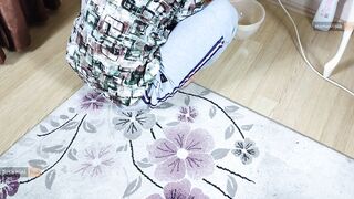Amateur Encounter: Shy Maid's Intimate Conversation and Sensual Release