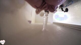 Curvy MILF Enjoys a Relaxing Self-Care Shower Session with a Fun Toy!