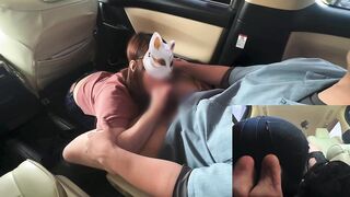 旦那に不倫を疑われて性液チェックされてる人妻はフェラ抜きする