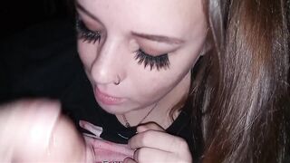 Kinky MILF Teenage Wife Keeps Sucking After Swallowing Surprise Cum In Mouth