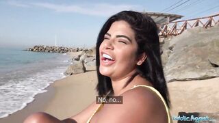 Sheila Ortega's massive natural boobs get the best of a blind date