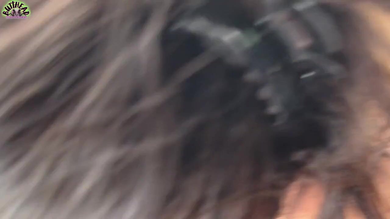 Horny couple pulls off road for wild doggie fuck in public car