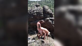 Blonde PAWG Pleasures a Handsome Stud in a Naturist Adventure Outdoors